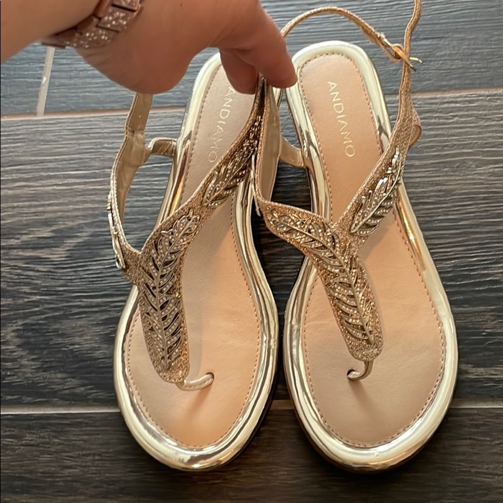 Andiamo Gold Sandals